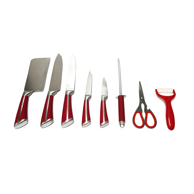 Custom Chef Knifies Cheese Steak Butcher Cooking Accessories Stainless Steel Kitchen Knife Set