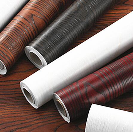 High Gloss Solid Metallic PVC Decorative Foil Vacuum Membrane Film for Cabinet
