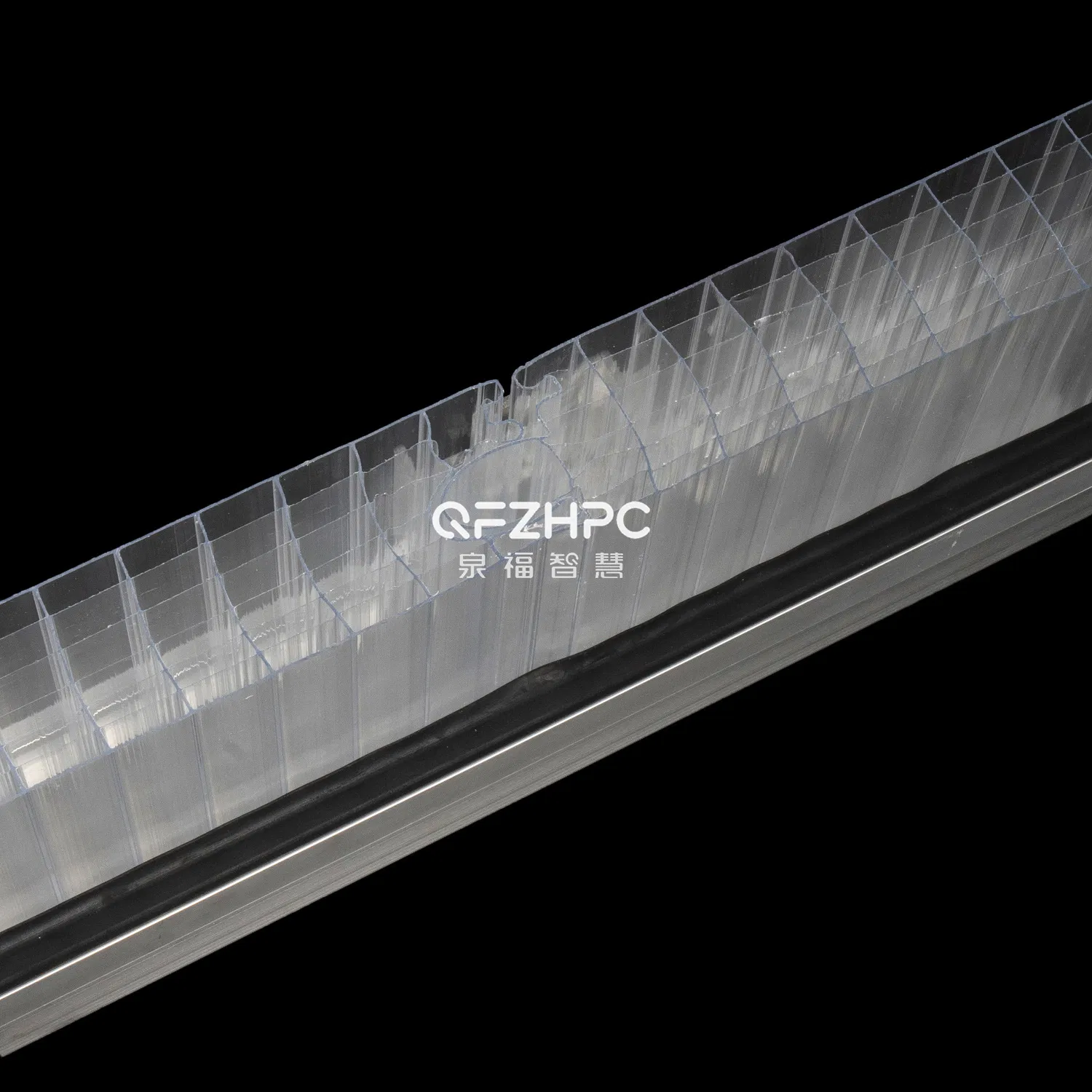 Clear Plug-in Polycarbonate Hollow Sheet for Interior Decoration/Partition/Curtain Wall