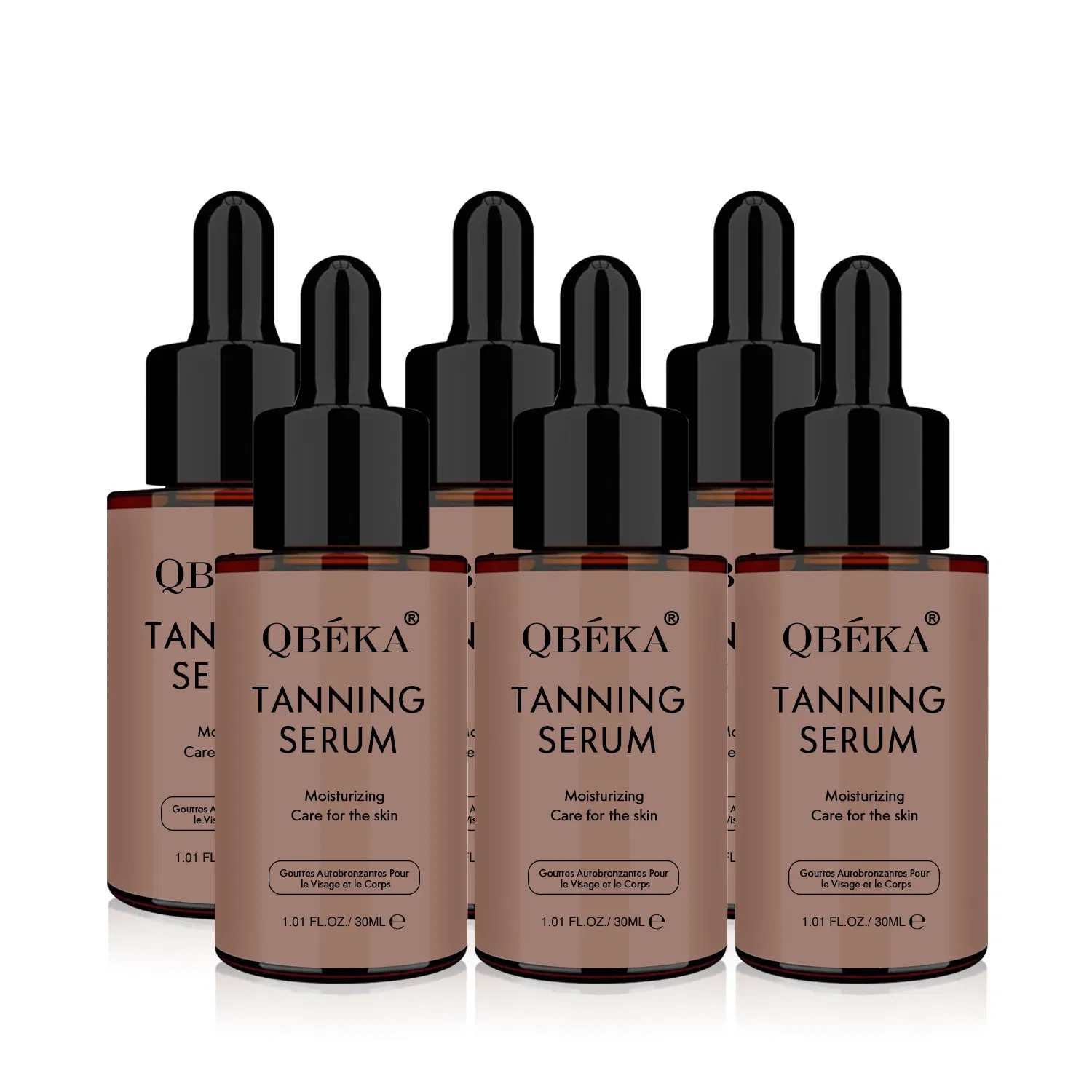 Qbeka Tanning Serum Instant Glow Sun-Kissed Look Streak-Free Hydrating Formula Skin-Nourishing Natural Bronze