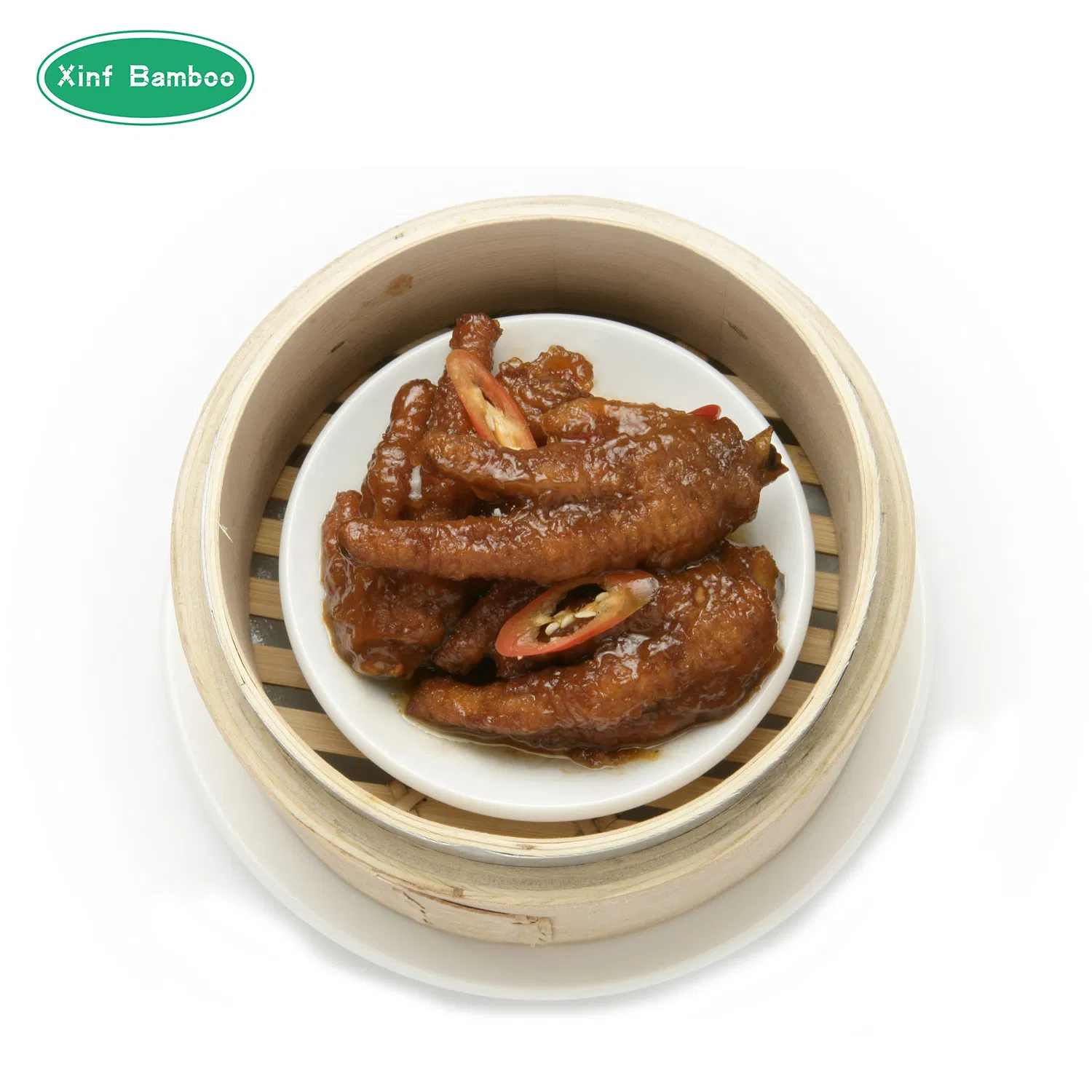 Бамбуковая пароварка 3-х уровневая, 40 см