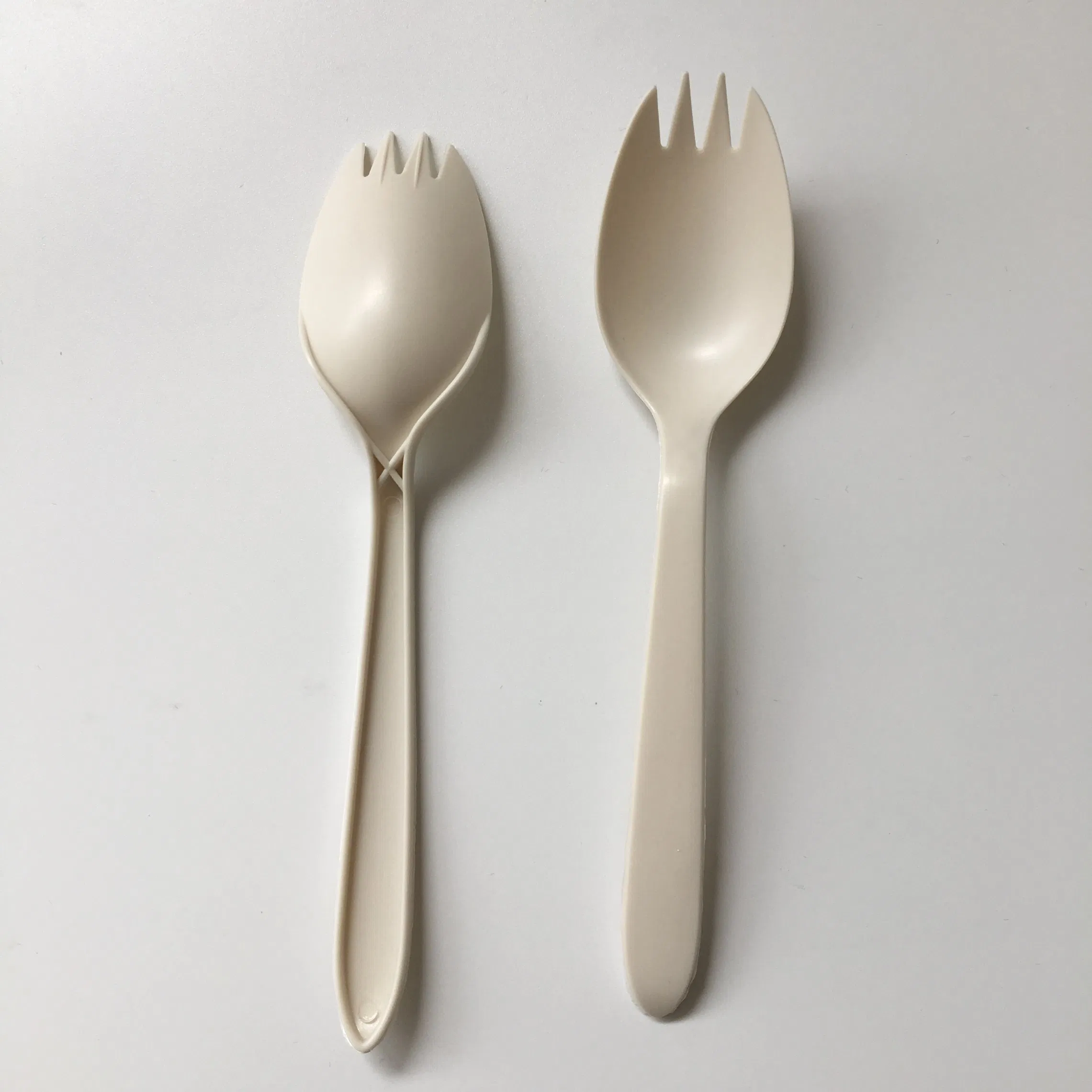 Biodegradable Spork Disposable Spoon and Fork in One for Fruit Fork Dessert