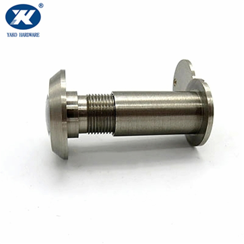 Black Color Peephole Glass Lens Brass Brass Door Viewer