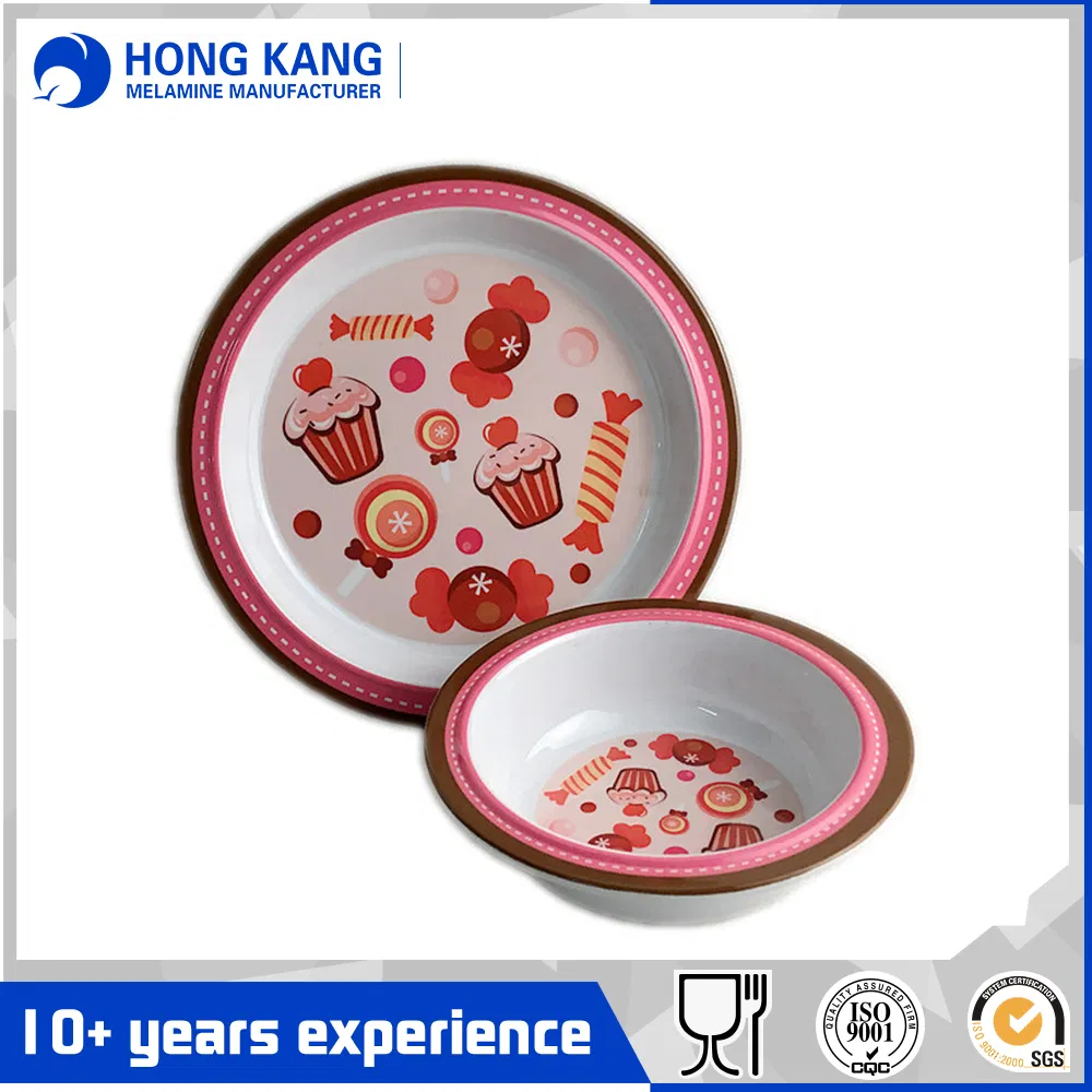 8inch Melamine Kids Divided Plate
