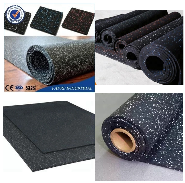 Composite Gym Floor Mat Interlocking Rubber Floor Tiles