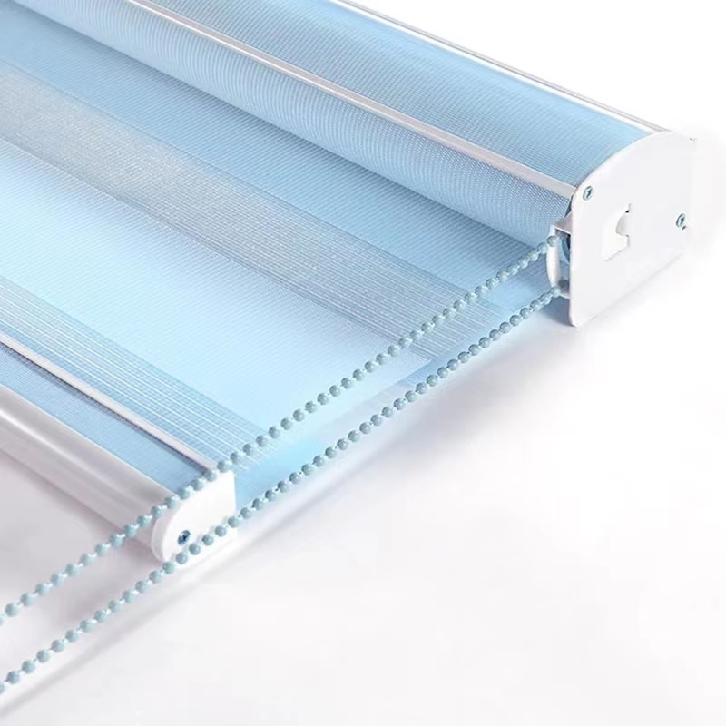 Bedroom Shading Zebra Blinds, Manual Control Window Blinds