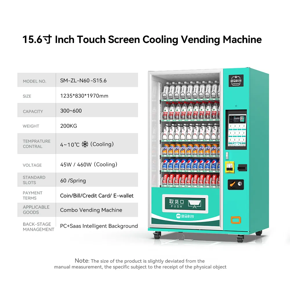 Fast Dispensing Vending Machine for Beverage Snack Quick Service