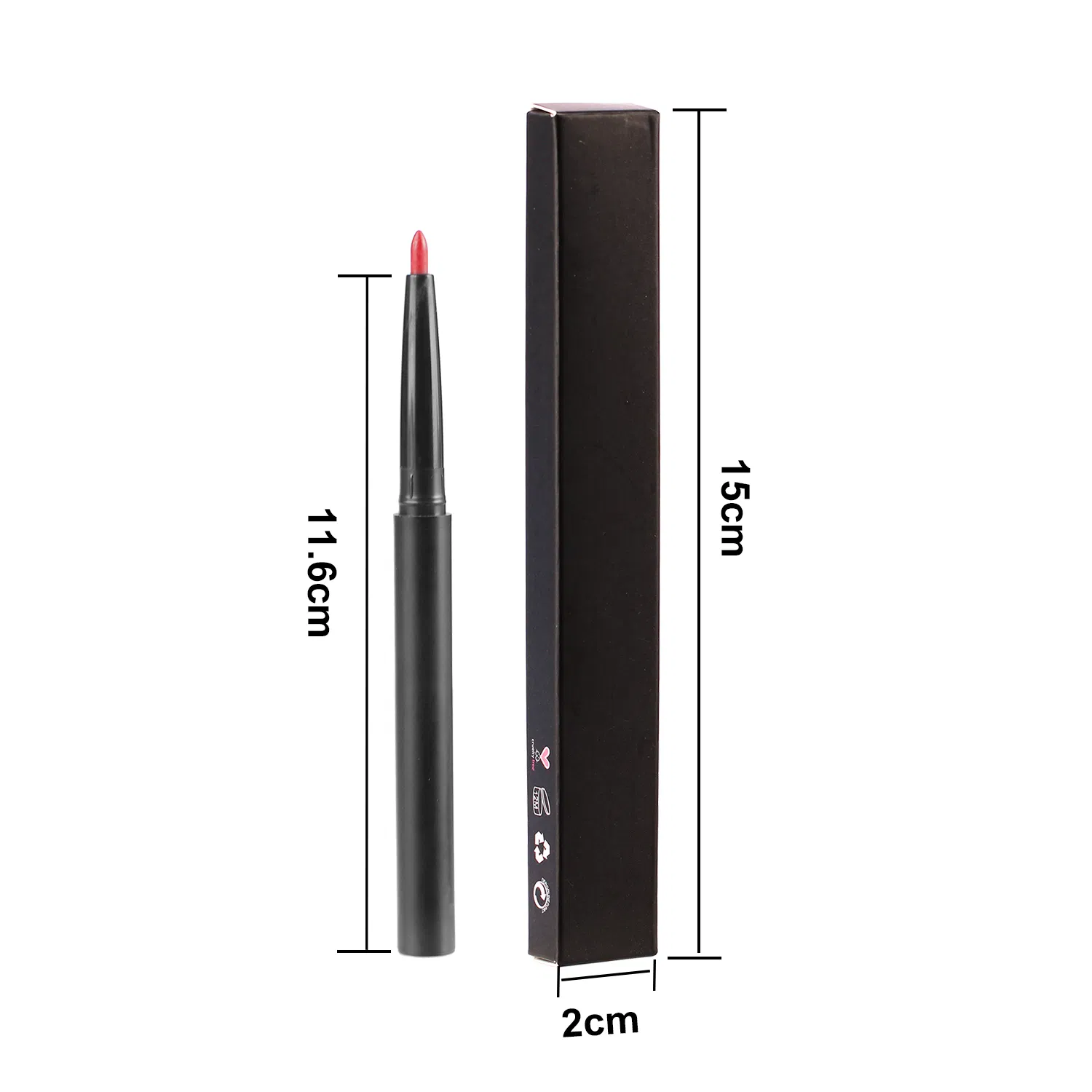 Free Sample Wholesale Cream Vegan Lip Pencil Liner Waterproof Custom Logo Makeup