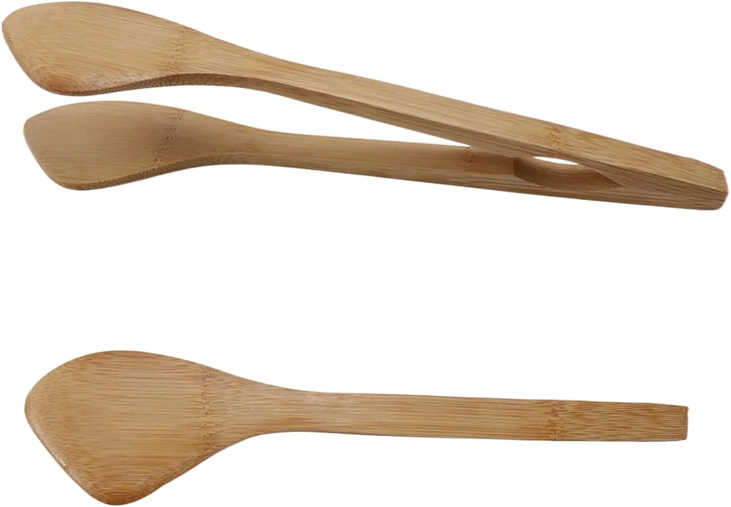 Kitchen Anti Slip Long Toaster Wooden Pliers