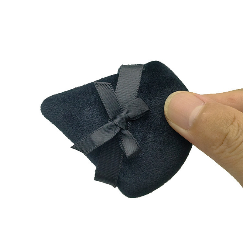 Wholesale Skin Friendly Make up Sponge Crystal Velvet Pink Facial Powder Puff