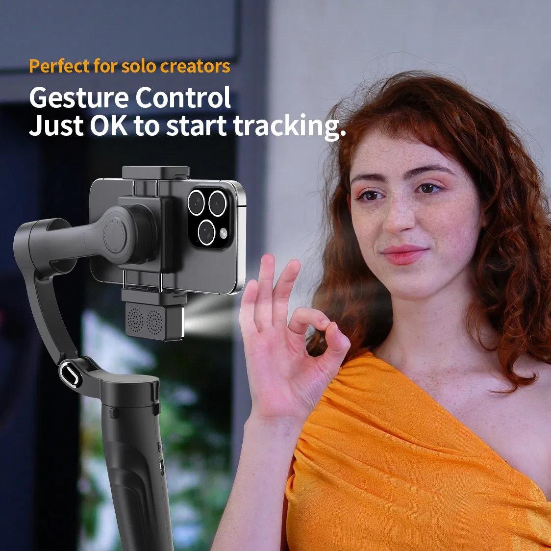 Стабилизатор для телефона с автофокусом по лицу 2025