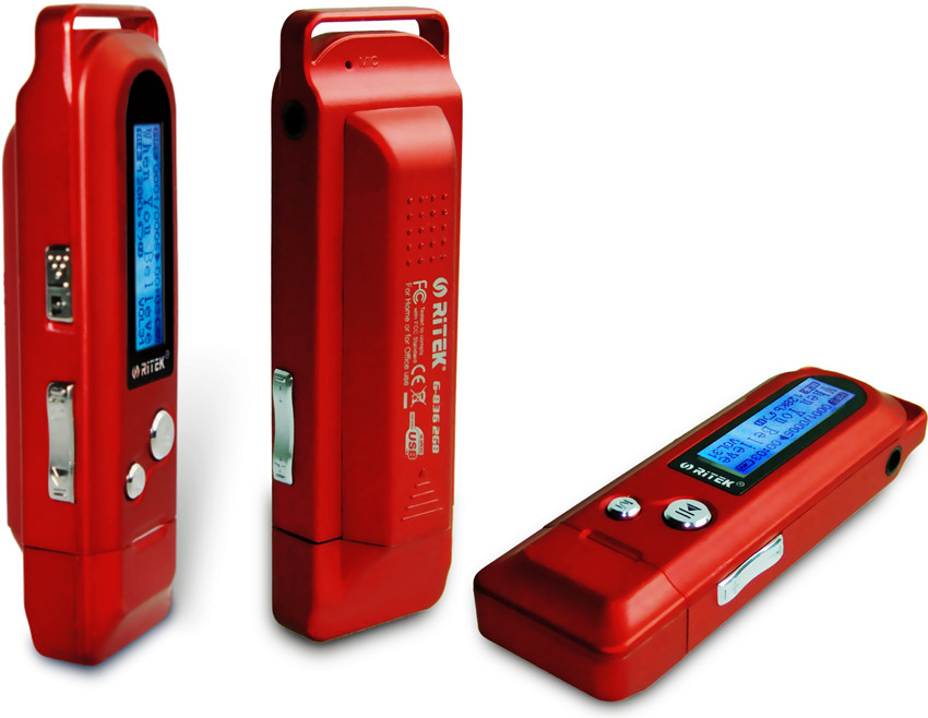 USB MP3-плеер с FM-радио и диктофоном