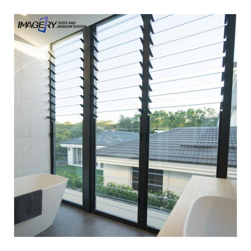 Aluminum Louver Windows with Screens Aluminum Jalousie Glass Shutter Windows