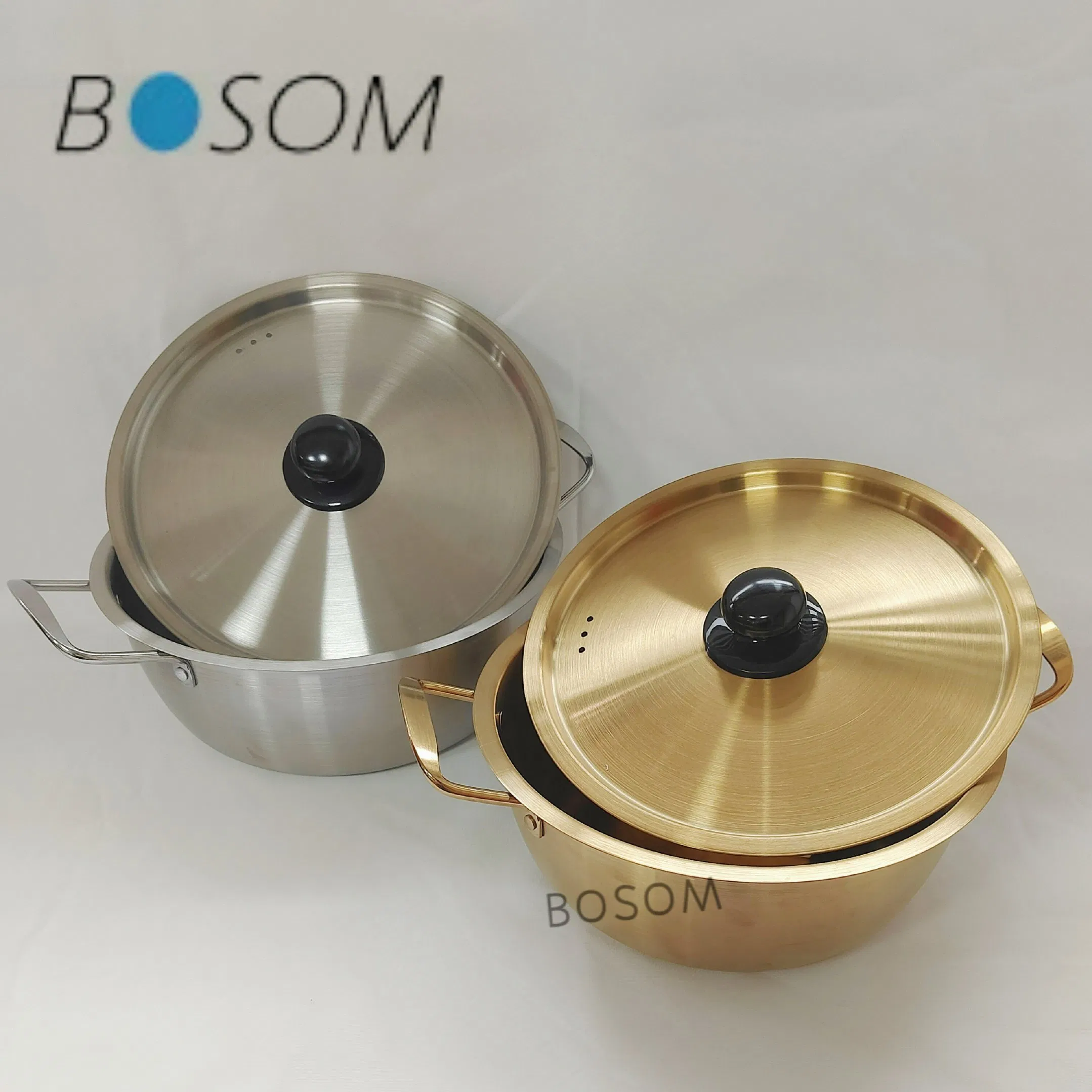 Stainless Steel Korean Style Cookware High Quality Seafood Pot with Handle