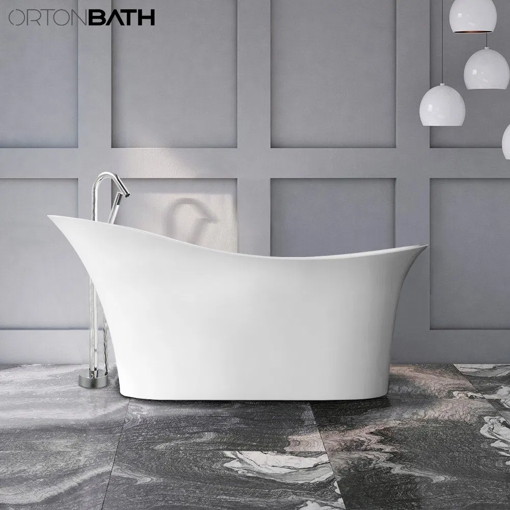 Акриловая ванна Ortonbath Glossy White Diamond с гидромассажем