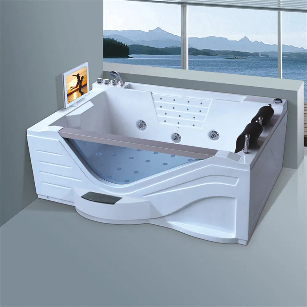 Modern Bathtub Custom Square CE Soaking Round Embedded Acrylic Massage