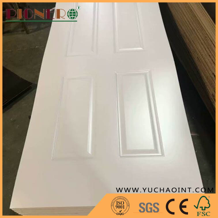 Melamine Paper HDF Wooden Door Skin Interior Doors White Painted