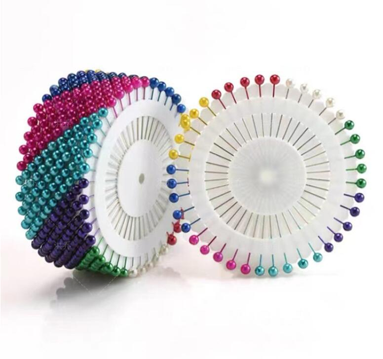 Lots of Shapes Assorted Color Pearl Head Pins Wheel for Garment and Clothes Packing