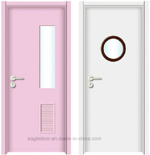Simple Designs Modern Hospital Wood Door Design Melamine Finish Door Bedroom Interior Wooden Door (EI-HP0305)