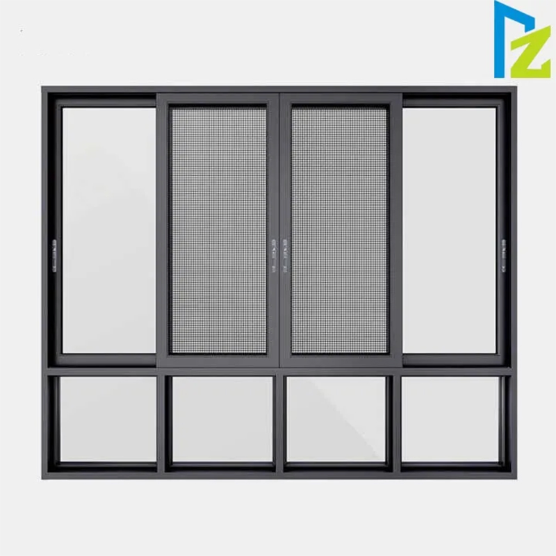 Customized Double Glazed Aluminium Sliding Glass Casement Window Residential Aluminum Window for Houses