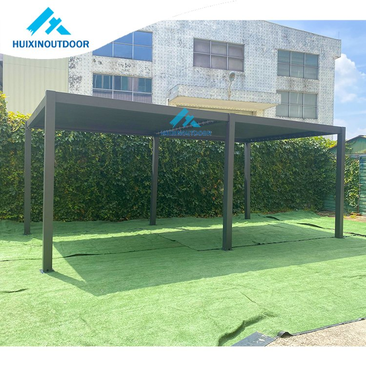 LED Light Furniture Set Gazebo Extended Roof Sunroof Pavilion