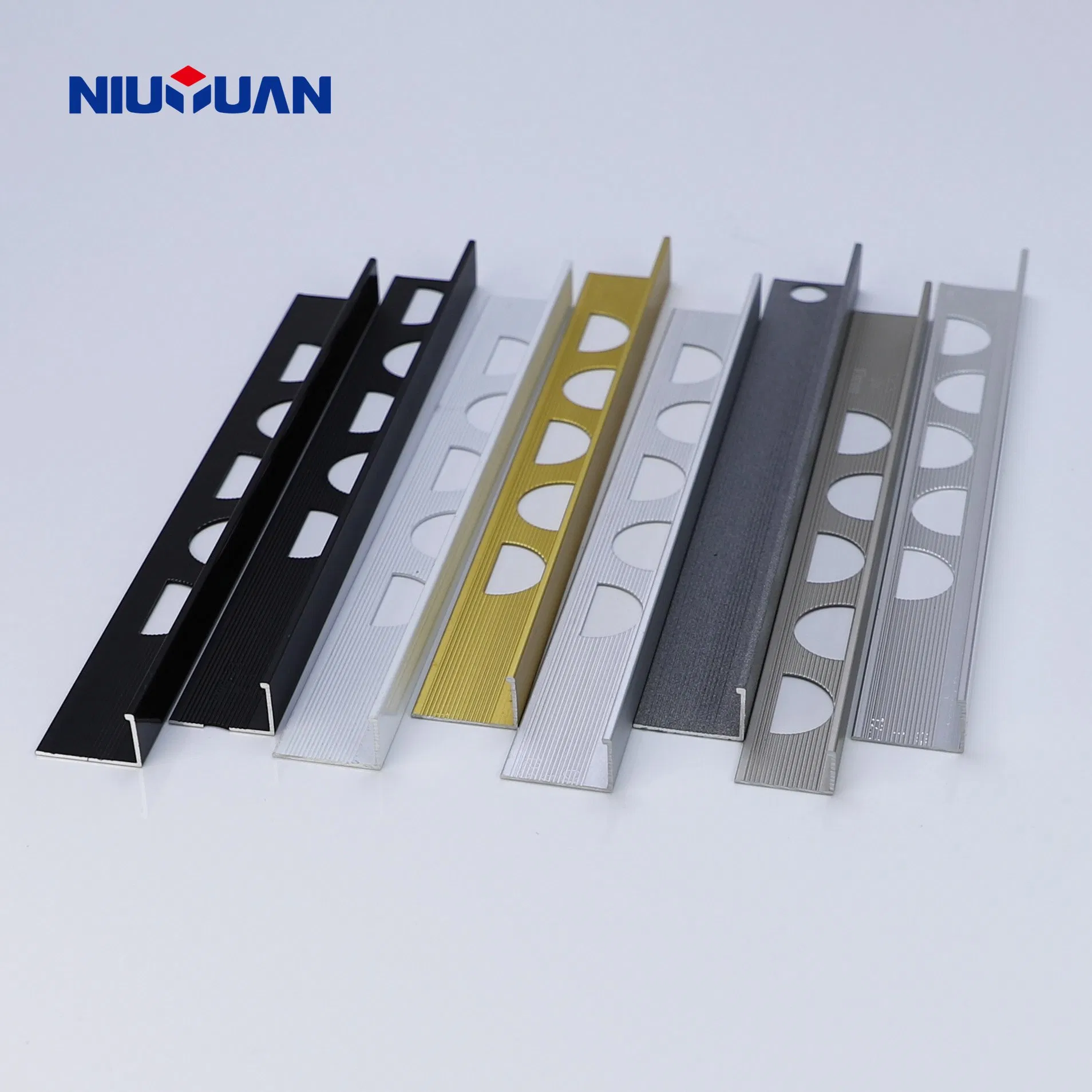 Factory Customized Exclusive Metal Different Shapes Aluminum Gold Metal Tile Trim