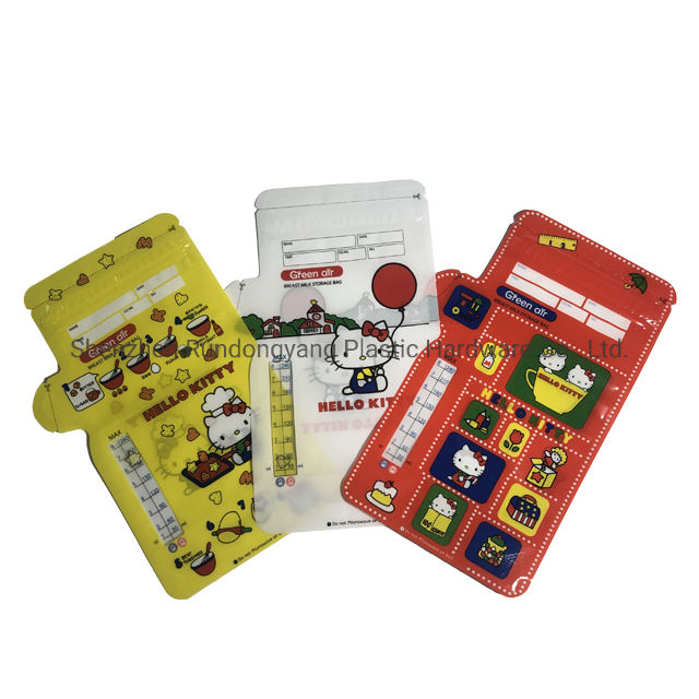 Custom Food Grade Zipper BPA Free Baby Feeding Breastmilk Storage Bag