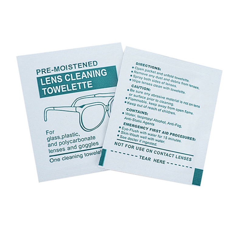 Wet Strength Paper Lens Cleaning Tissue Isopropyl Alcohol Glass Lens Wet Wipes
