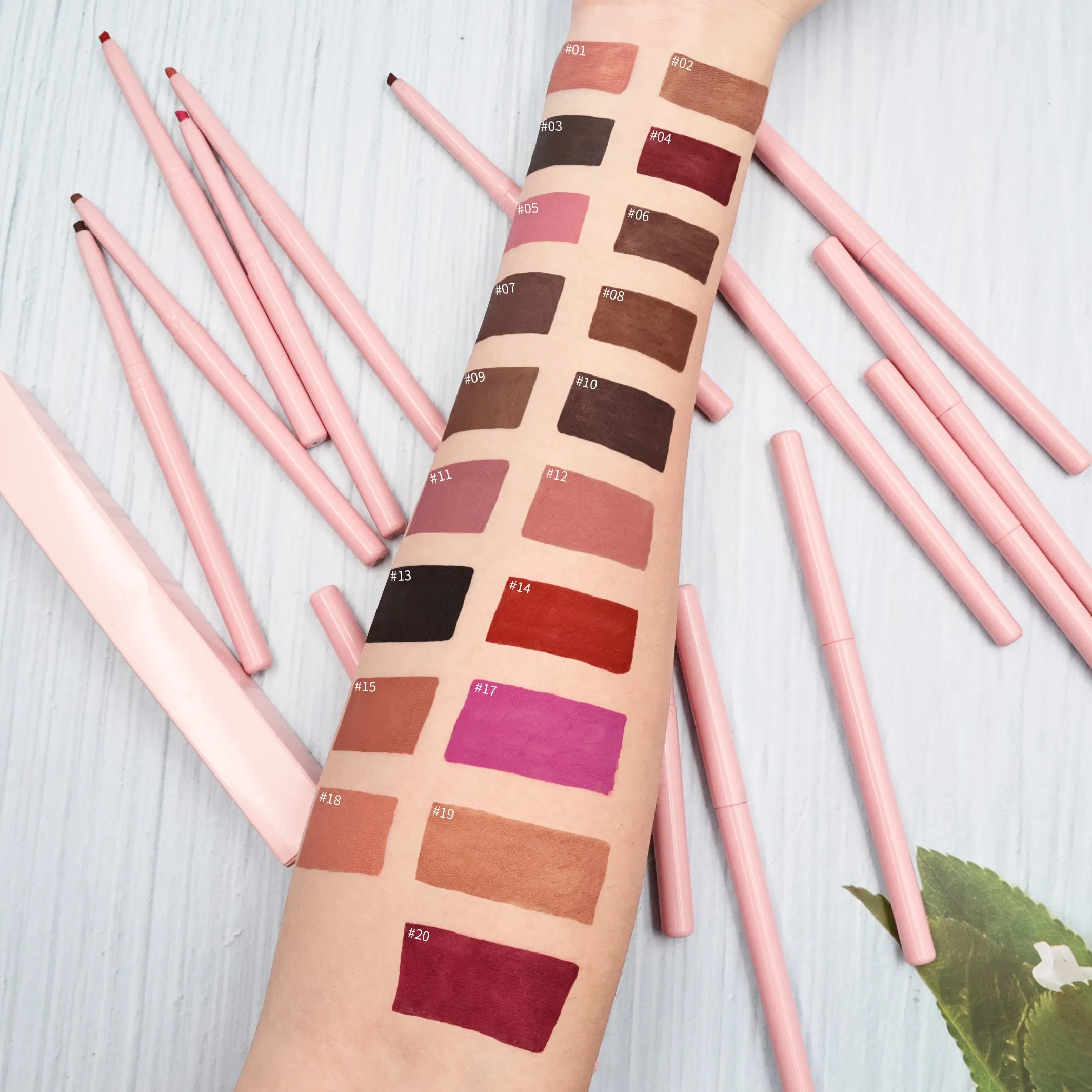 New Smooth Mineral Vegan Lip Liner Pencil 23 Colors Longlasting Waterproof Matte Finish Custom Private Label