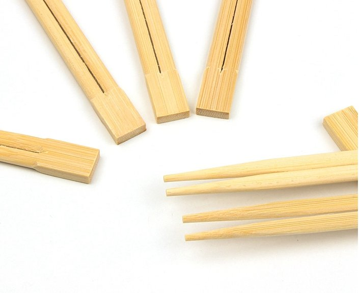 Disposable Bamboo Twins Chopsticks with Paper Packing