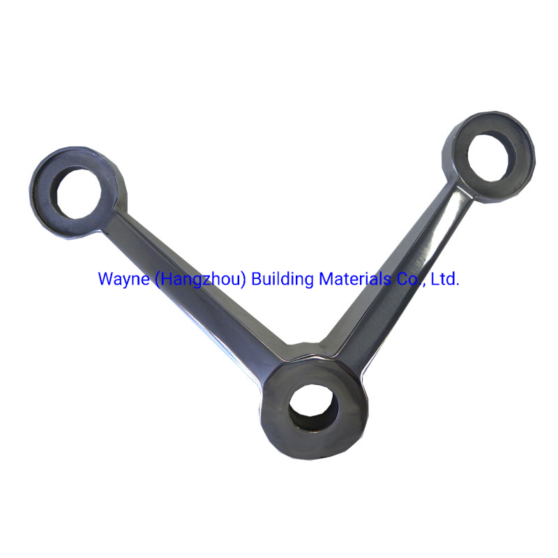 150mm Stainless Steel Glass Spider with 2 Arms 90° ; Glass Fitting Hardware, Point-Fixed Curtain Wall Hardware with High Quality and Best Price