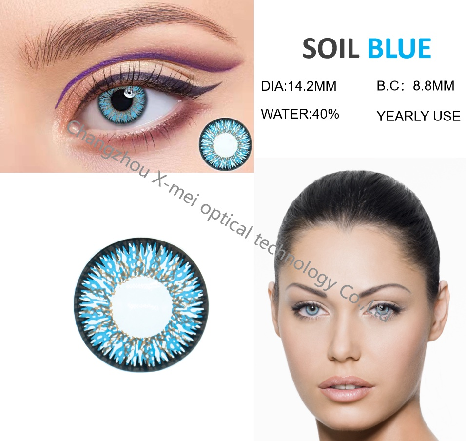 Fresh Colors Wholesale Price Lenses Blue Colored Eye Contact Lens