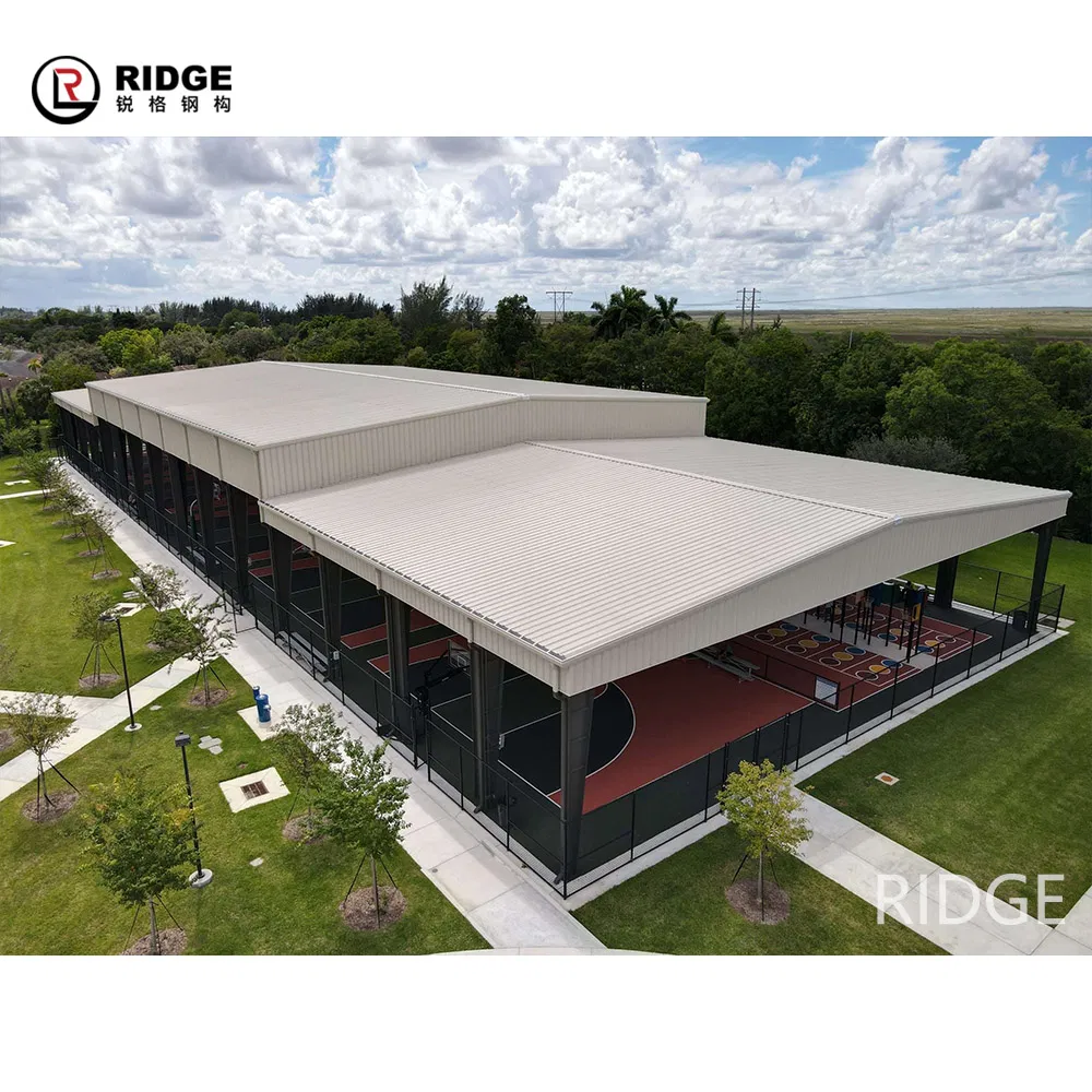 Prefabricated Steel Structure Sport Badminton Tennis Court Stadium Gymnasium Building