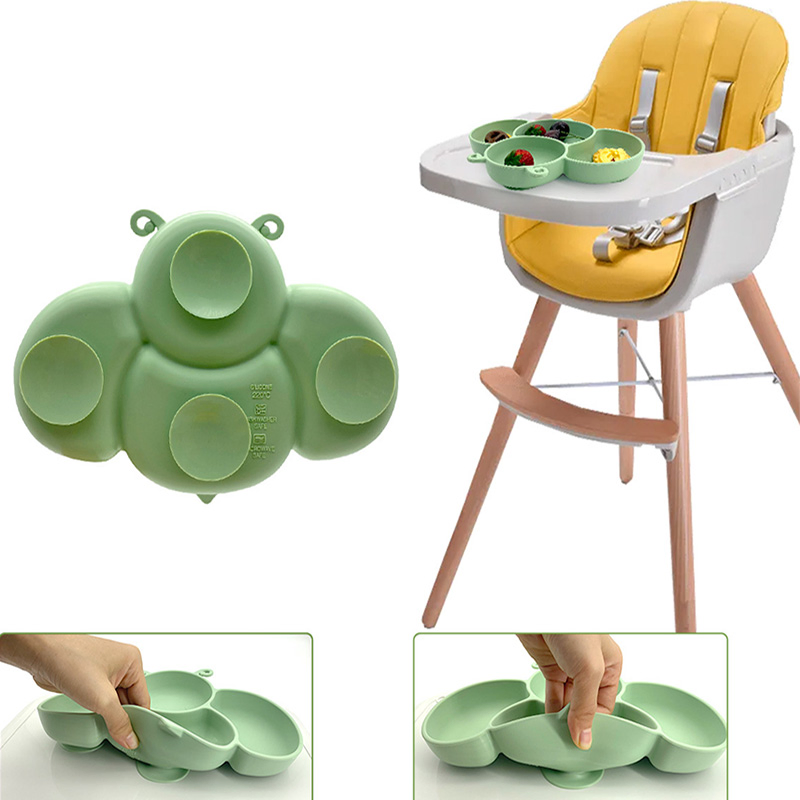 Baby Plates Sets Silicone Feeding Food-Grade FDA Silicone Plate for Babies