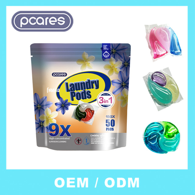 Pods 4-in-1 Laundry Detergent Washing Capsules Detergent Organic Laundry Pods Manufacturer