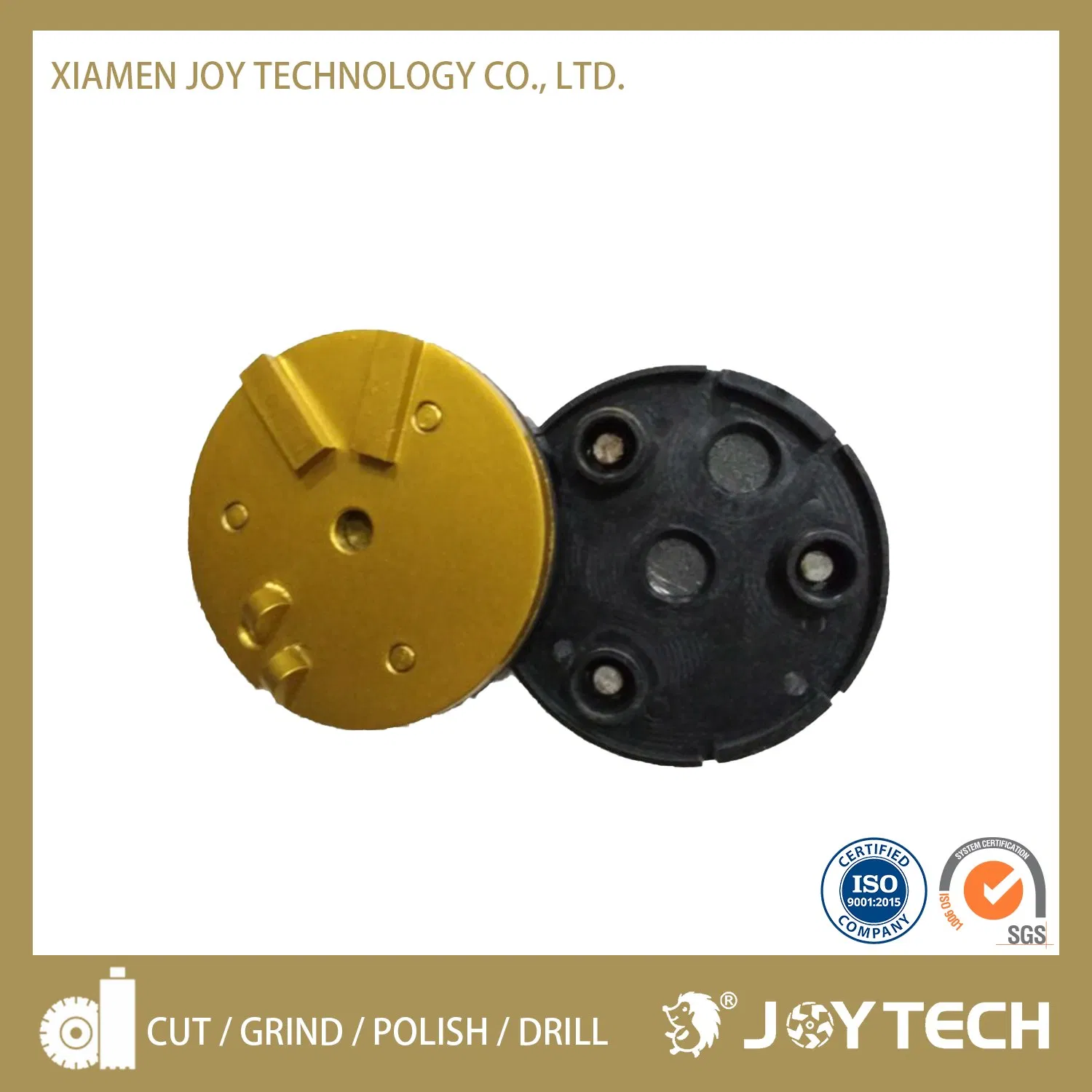 Алмазный шлифовальный круг PCD для бетона, 2 сегмента