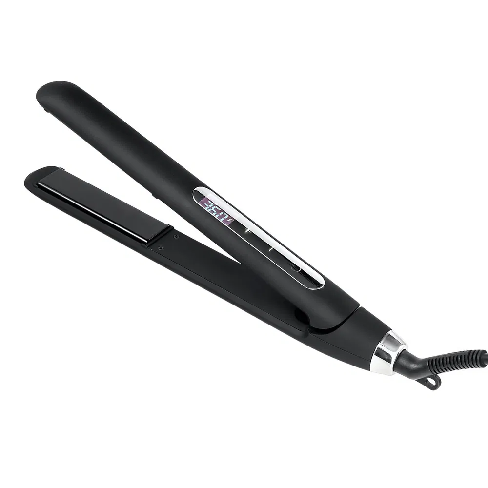 LCD Display Touch Screen Ceramic Coated Professional Electric Hair Straightener