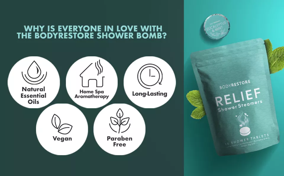 Shower Bombs with Essential Oils for Relaxation and Nasal Congesti Shower Steam Tablets Eucalyptus Shower Steamer