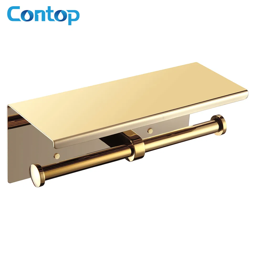 Настенный держатель для туалетной бумаги с полкой для телефона