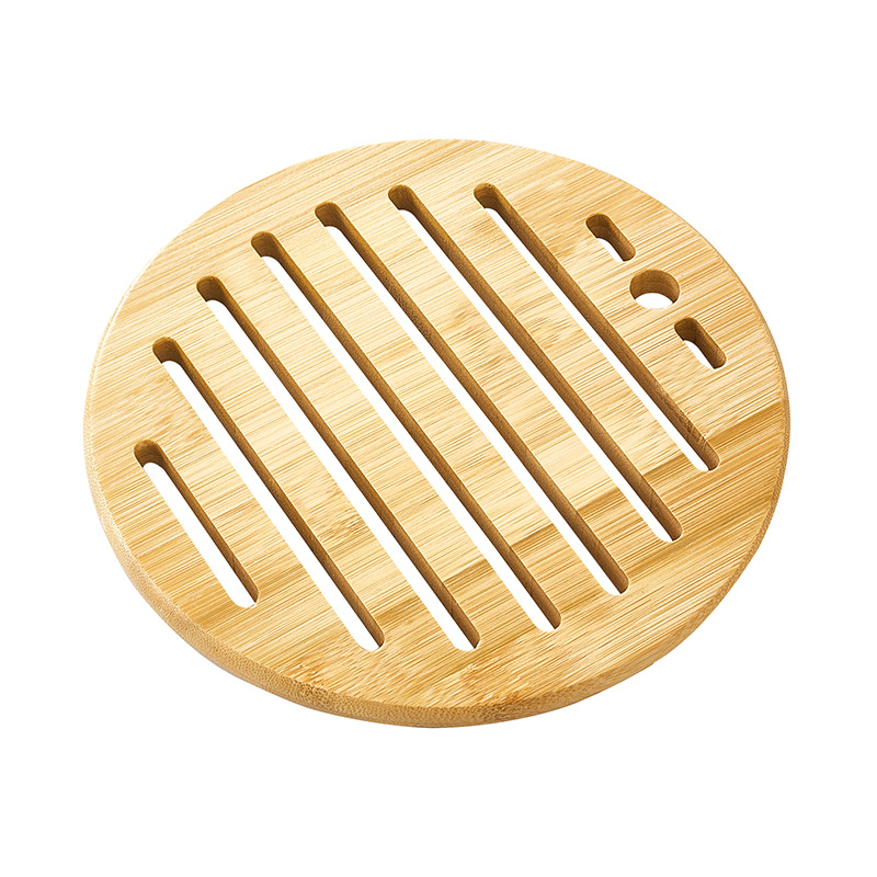 Bamboo Cup Pad Plate Home Use Mat - Snowflake-Shaped Fireproof Insulation Pads