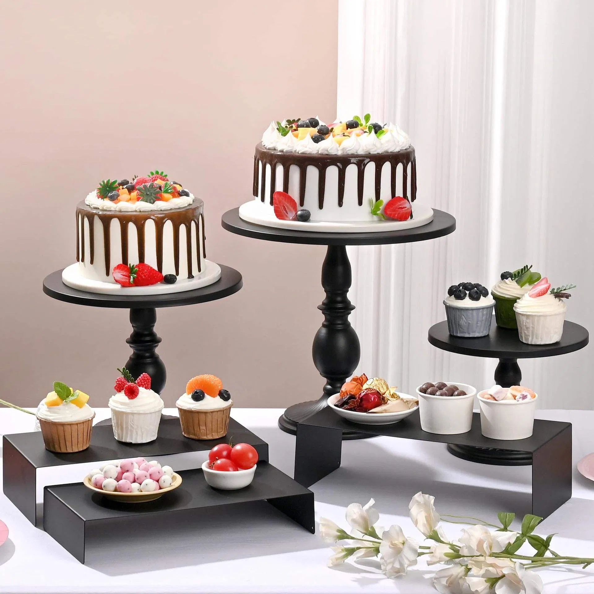 Elegant European Dessert Display Stand for Weddings and Events
