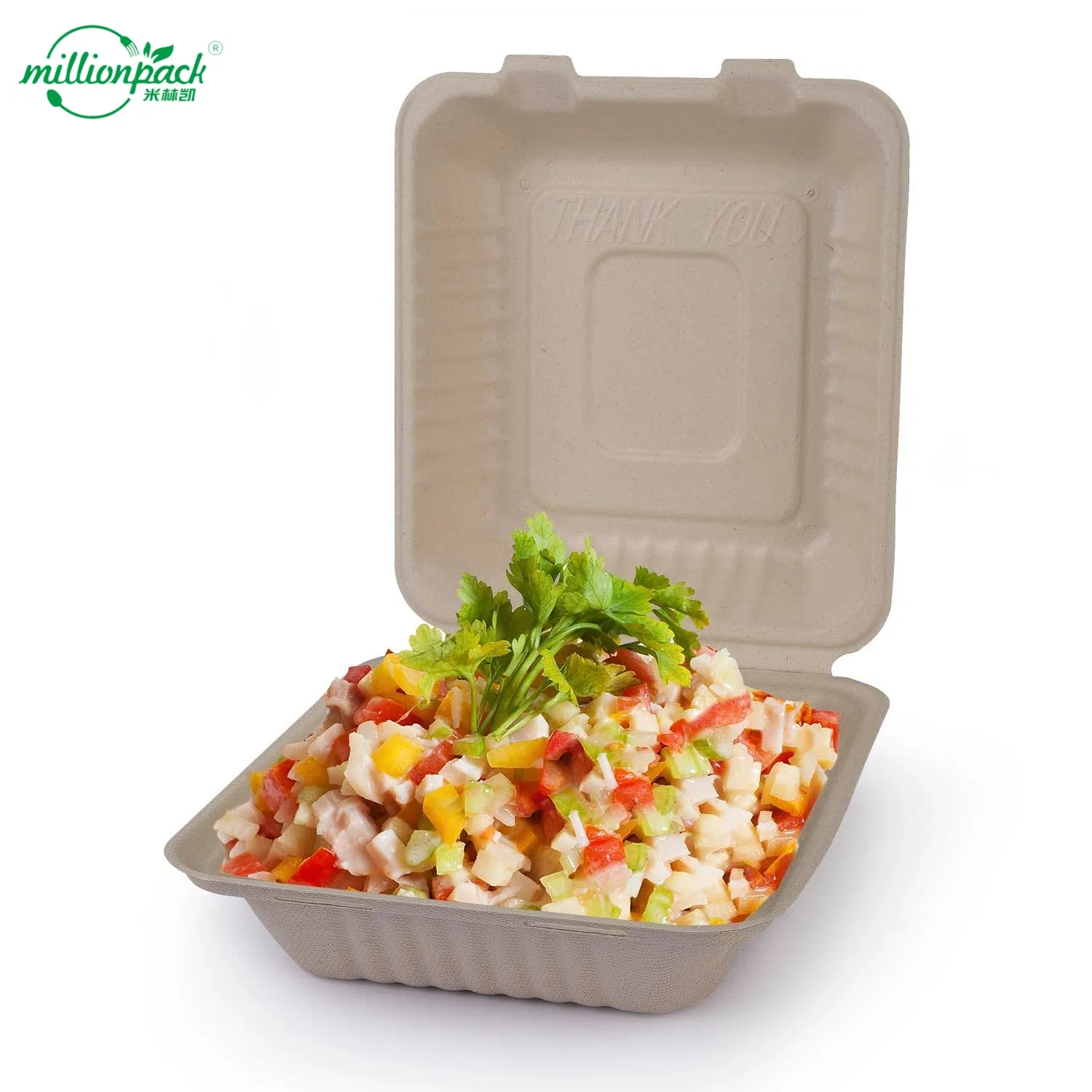 Biodegradable Square Container Natural Square Box for Desserts for Wedding