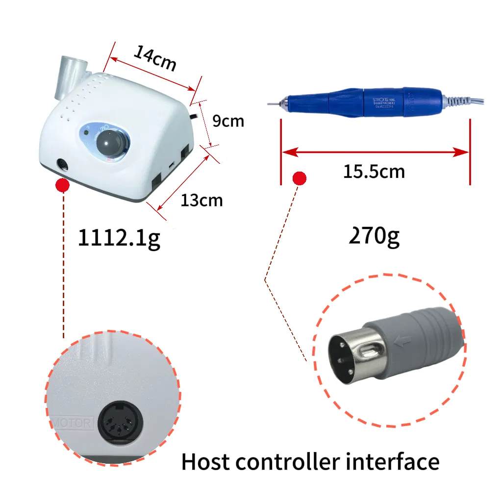 2029 Professional 40000 Rpm Korea Strong 210 Pedicure Manicure Nail Drill Machine