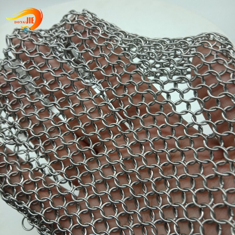 Custom Stainless Steel Coil Wire Chain Link Curtain Mesh for Decoration