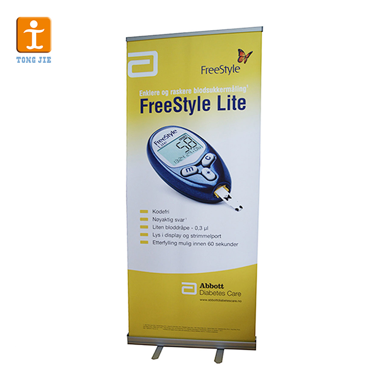 Roll up Banner Hot Sale Alumin Holder Double Sided High Quality Standing Scrolling Shanghai Aluminium Banner Stand Hanging