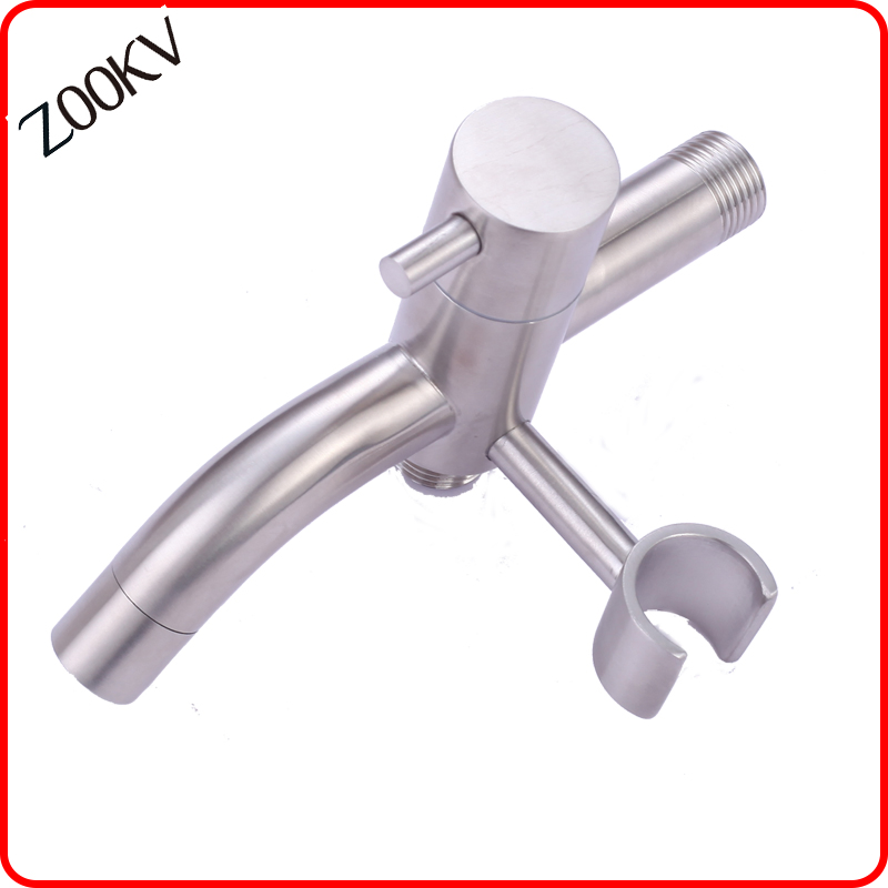 Hardware 304 Stainless Steel Multi Function Tap with Sprayer Holder Faucet Water Tap for Hanging Bidet Sprayer