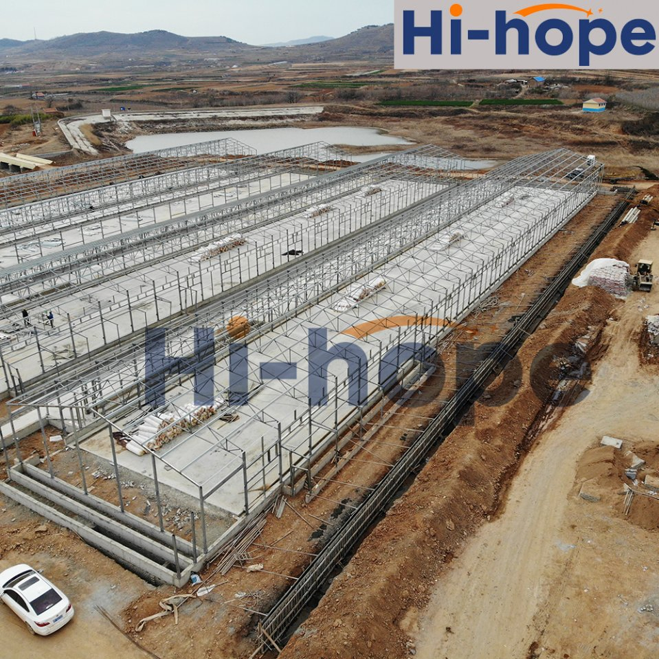 Prefabricated Steel Structure Galvanized Poultry House /Chicken Farm Building for Poultry Rearing
