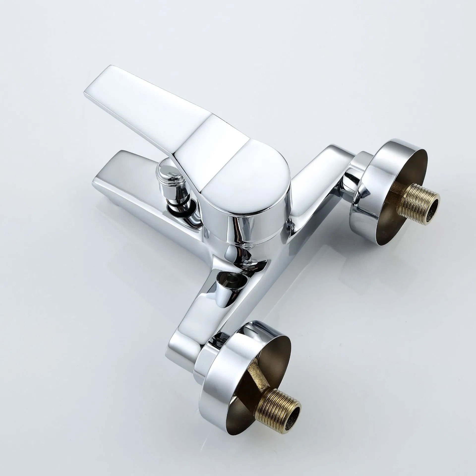 Modern Style Double Hole Wall Mounted Shower Bath Faucet