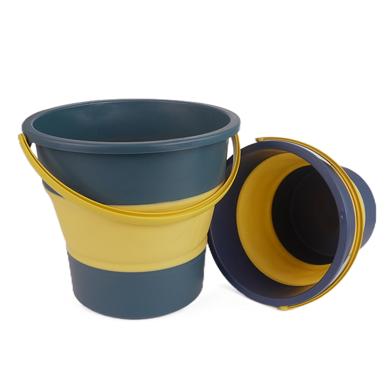 Camping Fishing Washing 10L PP TPR Folding Plastic Collapsible Bucket