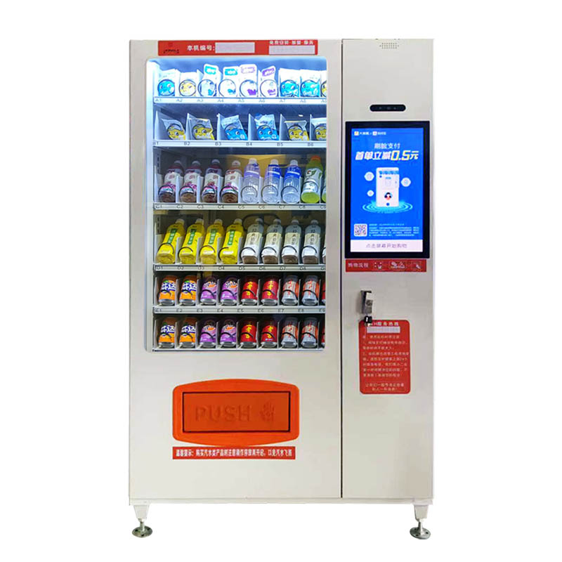 High-Quality Automatic Vending Machine for Snacks and Drinks with Touch Screen and Cashless Payment